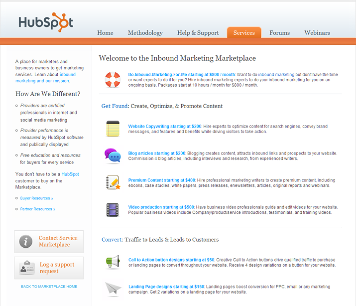 HubSpot Services