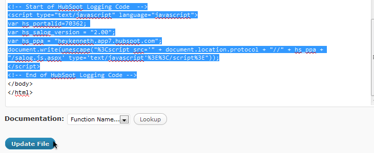 Wordpress HTML